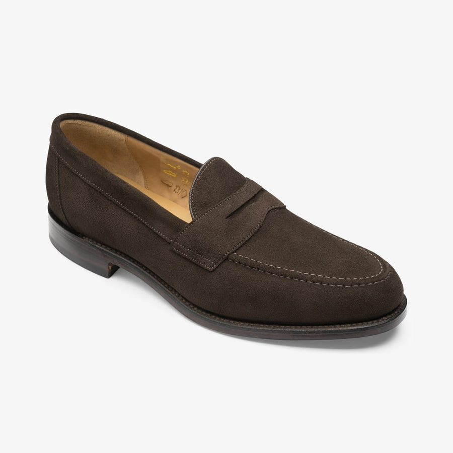 Loake Imperial loafer - dark brown suede
