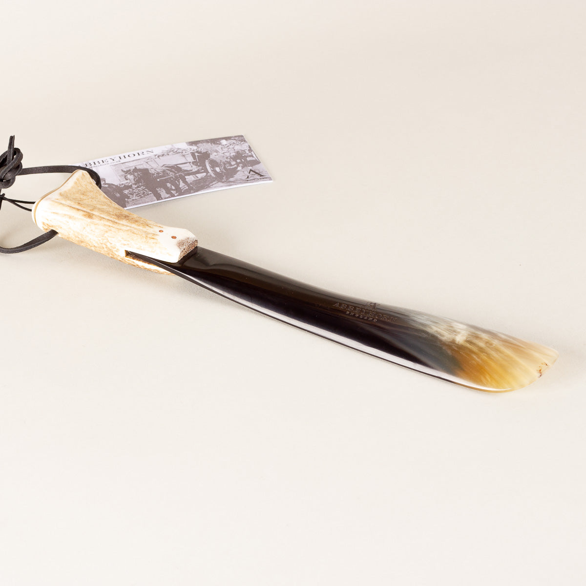 希少　英国ABBEY HORN 置物 Abbeyhorn Shoe horn stag handle - 305mm (12