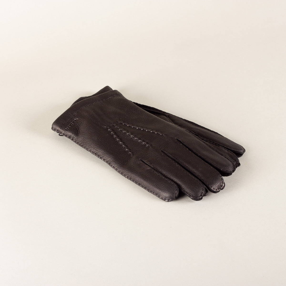 HESTRA Matthew leather driving gloves - black