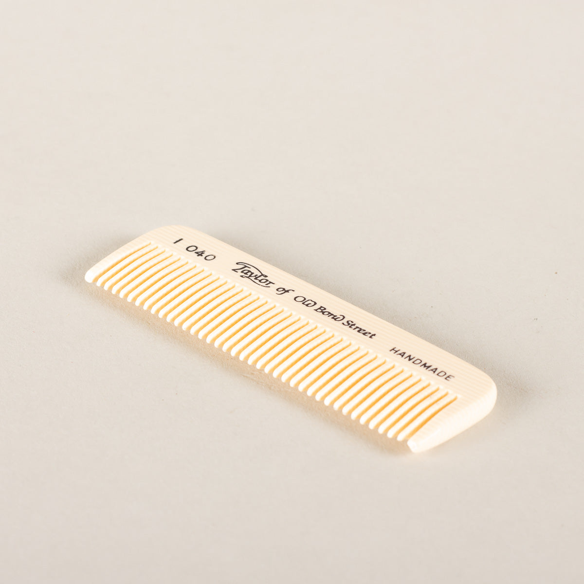 Taylor of Old Bond Street Moustache comb - ivory colour