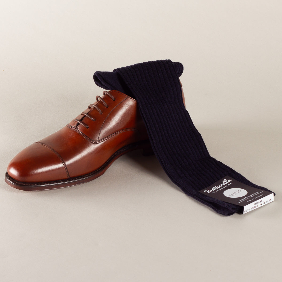 Laburnum socks long rib - navy