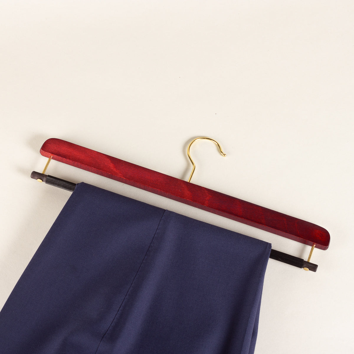 Trouser bar hanger - mahogany set of 5