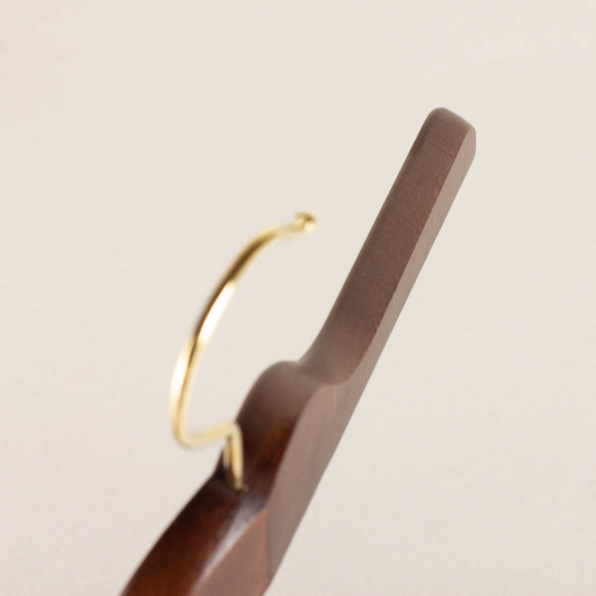 Beechwood shirt hangers brown varnish