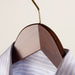Beechwood shirt hangers brown varnish