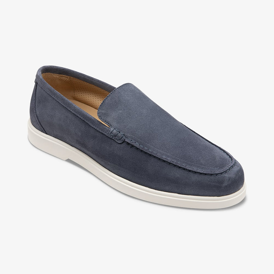 Loake Tuscany loafer - light blue suede