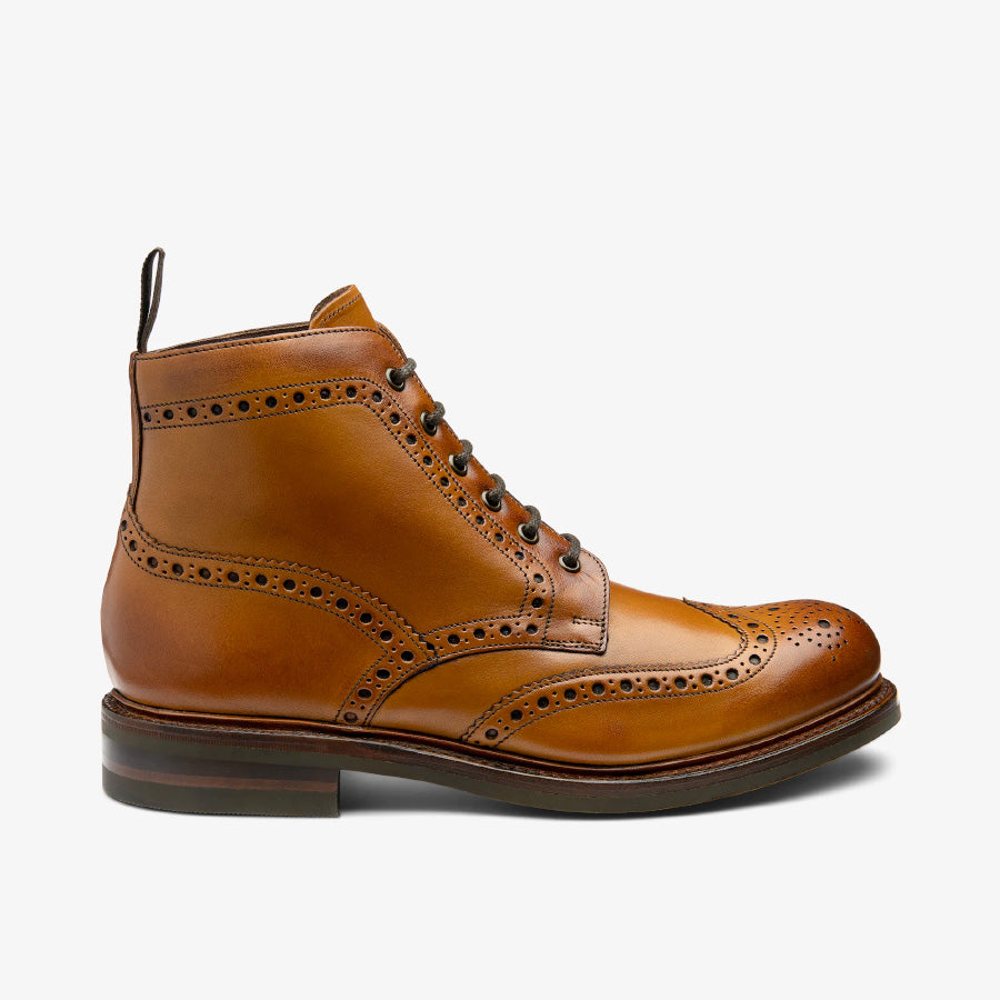 Loake Bedale Wingtip Brogue boot - tan