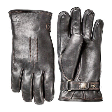 HESTRA Deerskin Lambskin leather gloves - black