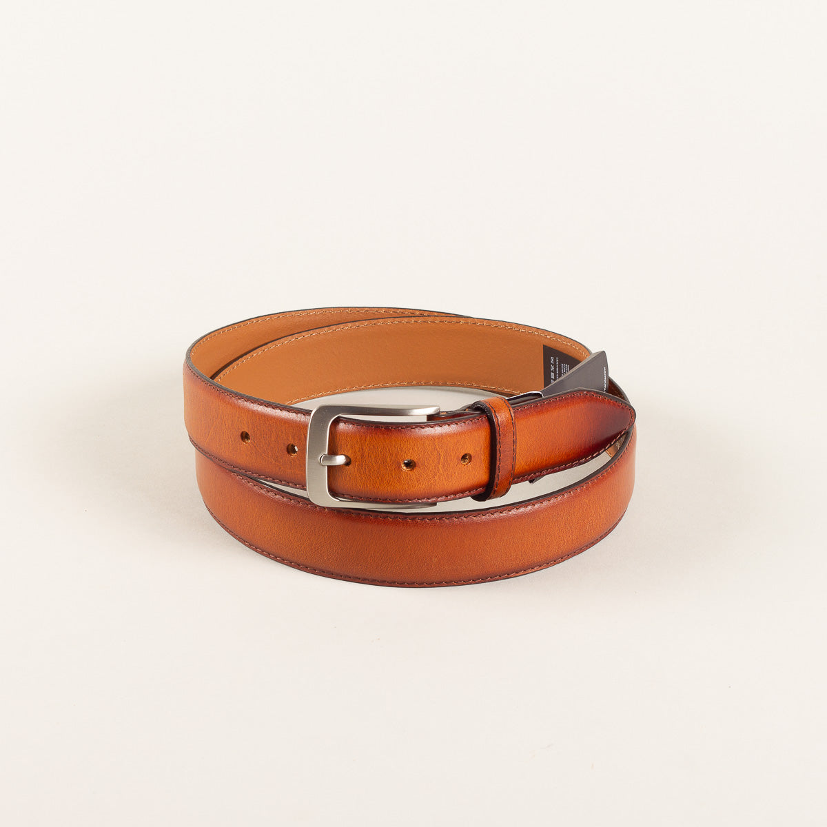 Profuomo Leather belt - cognac polished