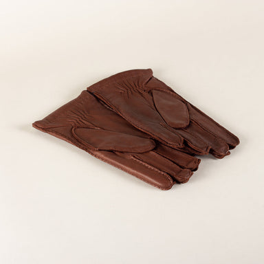 HESTRA Matthew leather driving gloves - chocolate