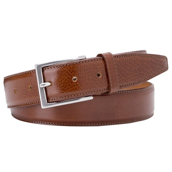 Profuomo Calf leather belt - cognac