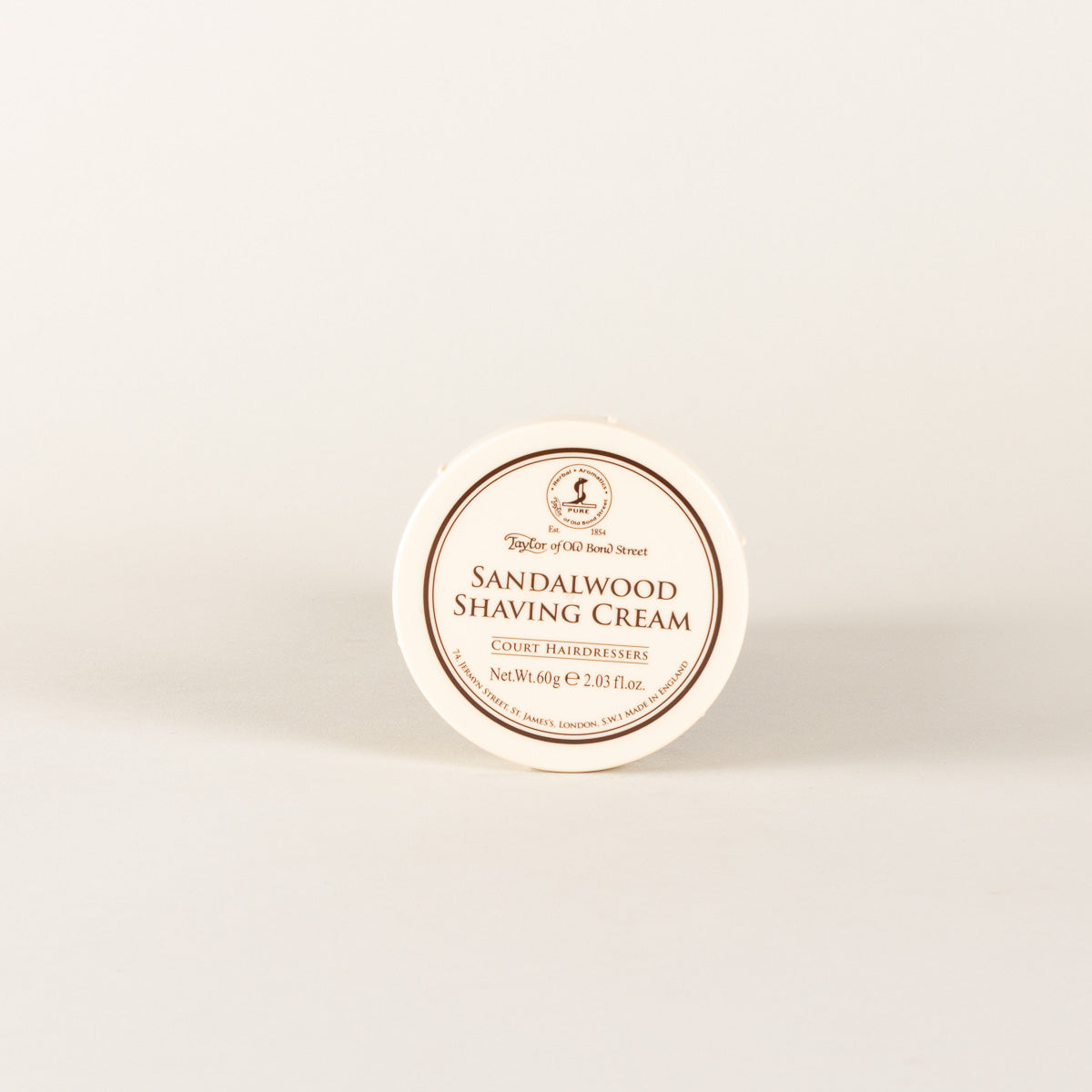 Taylor of Old Bond Street Shaving cream sandalwood travel size 60ml